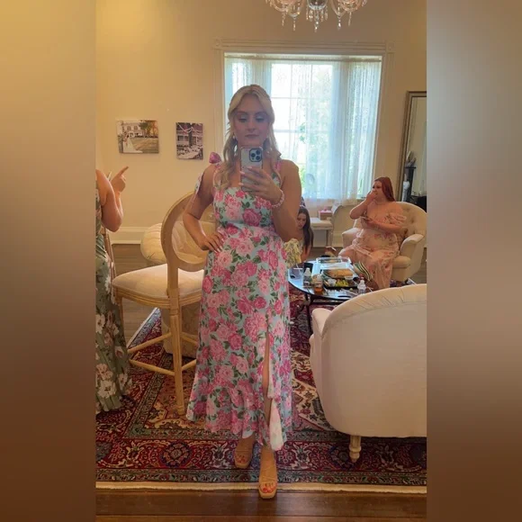 Show Me Your MuMu Garden Midi Dress - Picture 5 of 5